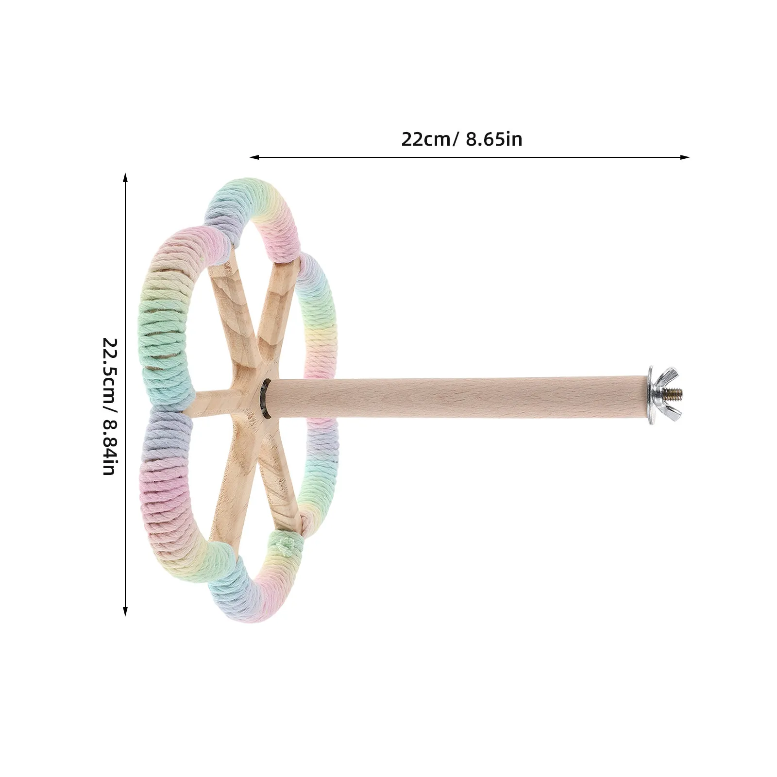 Natural Rotating Parrot Perch Stand Bird Cage Accessories Perch Wooden Parrot Grinding Cockatiel Parakeet