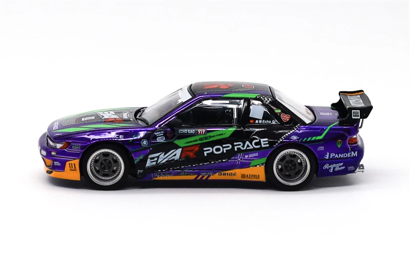 Xcartoys x POP RACE 1:64 EVA RT TEST TYPE-01-PANDEM S13/SKYLINE R33/R32/SINGER 964 Targa/GT500 SHELBY Die-Cast Car Models Gifts