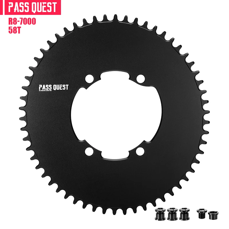 PASS QUEST チェーンリング BCD110 シマノ 56T PASS QUEST 110BCD チェーンリング 4 ボルトナローワイドチェーン