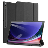 DUX DUCIS Domo Series for Samsung Galaxy Tab S10 Ultra / S9 Ultra / S8 Ultra Case Tri-Fold Stand Leather Cover Auto Wake / Sleep