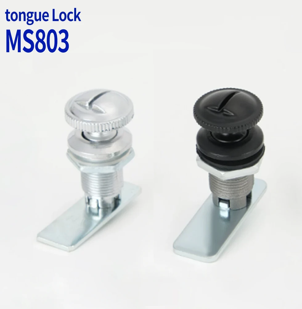 MS803 Pressing Tongue Lock Distribution Box Electrical Cabinet Rotating Fire Cabinet Network Cabinet Communication Cabinet Door