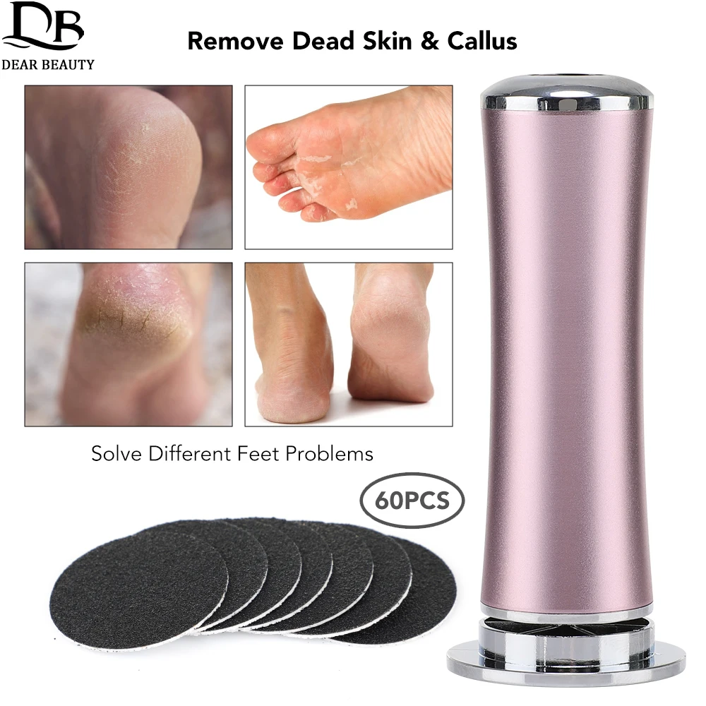 Electric Foot Grinder 60PCS Replacement Sandpaper Feet Heels Dead Skin Callus Remover Foot Care File Exfoliation Pedicure Tools