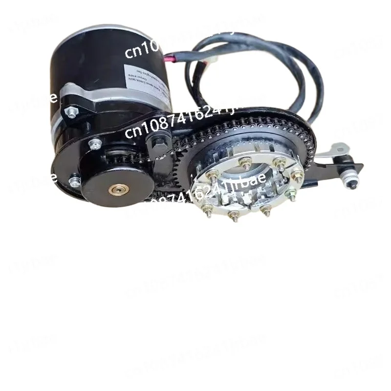 12V24V450W high-power geared motor wheel four-wheel drive wheelchair chain tooth plate motor toy modification