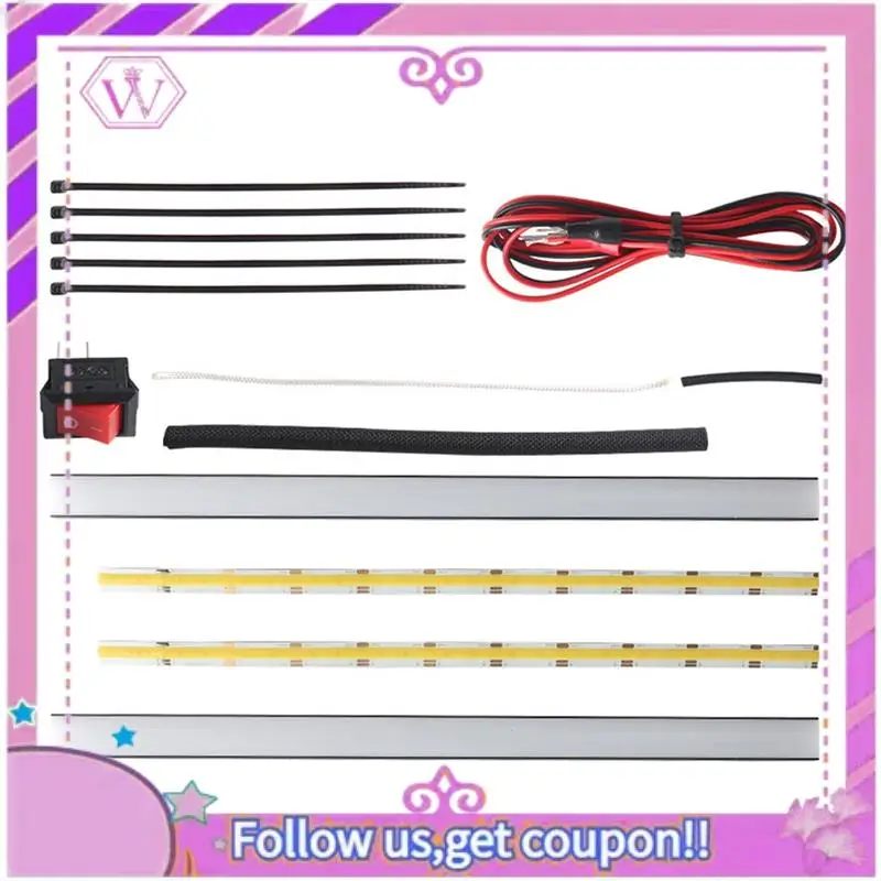 

For Prusa MK4 3D Printer Dual LED Light Bar 24V Ultra Bright Kit Dual Color Adjustable