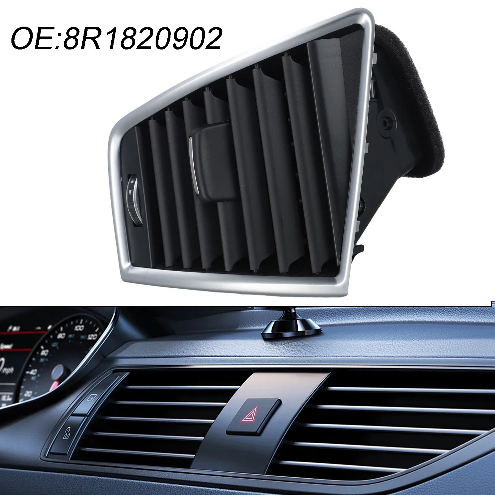 Car Air Vent Substituição, alta Universal Fitment, fácil instalação, especificações de fábrica, alta confiabilidade, 8R1820902