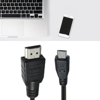 HDMI to Micro USB 5P Cable, 1m Micro USB to HDMI Cable Adapter Male Data Charging Cord Converter Connector Cable