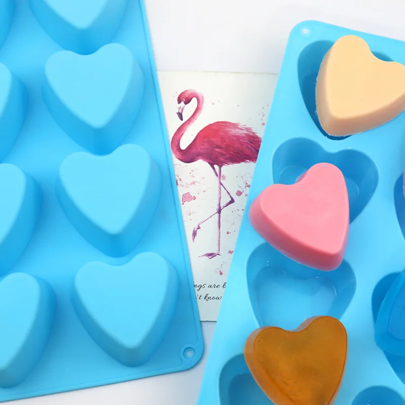 Heart Shaped Silicone Mold For Chocolate Cake Jelly Pudding Handmade Soap Mould Candy Making Whiskey Ice Cube Tray