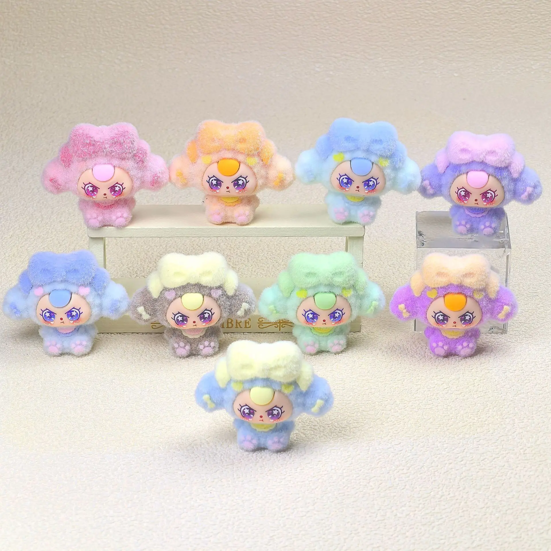 

9pcs sitting resin tabletop ornaments wholesale creative cartoon