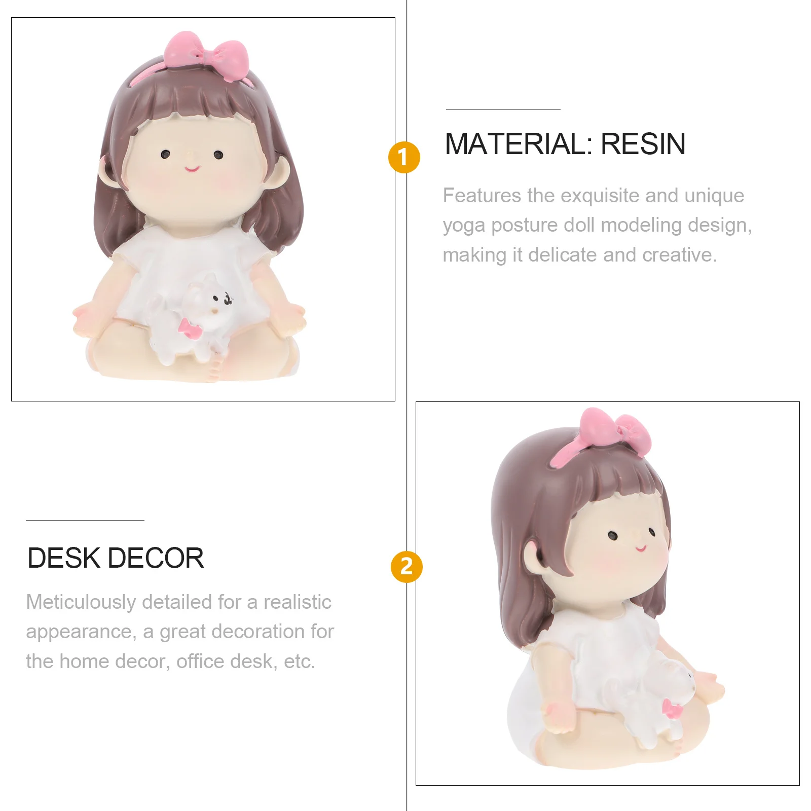 

Yoga Posture Girl Office Decor Women For Desk Decorations For Women Home Office Desk Car Decor Mini Statue Kids Gift