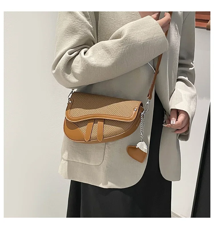 حقيبة كروس نسائية عصرية موديل 2025 منسوجة - حقيبة كتف محمولة أنيقة للمناسبات غير الرسمية والرسمية #6