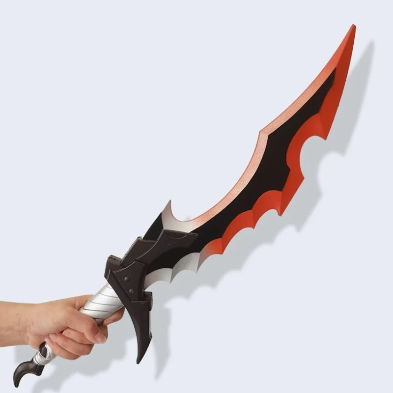 46 سنتيمتر/18.11 تحطم لعبة الأجهزة الطرفية ستار قبة السكك الحديدية سامبو التوأم السيوف بولي Material المواد السيوف ل تأثيري نماذج الأسلحة هدية مزخرفة #3