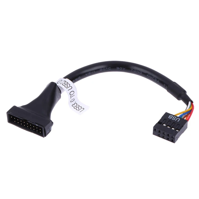 

NEW USB 3.0 to 2.0 Cable Converter USB Motherboard Header Mainboard USB3.0 20Pin to USB2.0 9Pin Connector Extension Cable Bridge