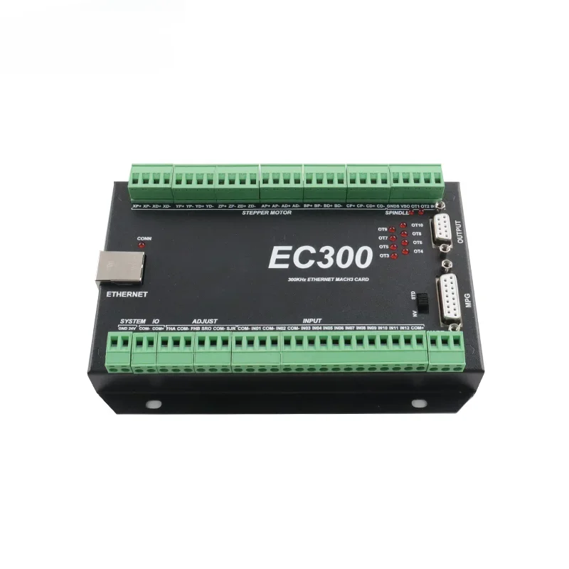 

Kaihong Upgraded Mach3 Ethernet CNC Controller EC300 3/4/5/6 Axis Motion Control Card ForCNC Wood Cutting Machine