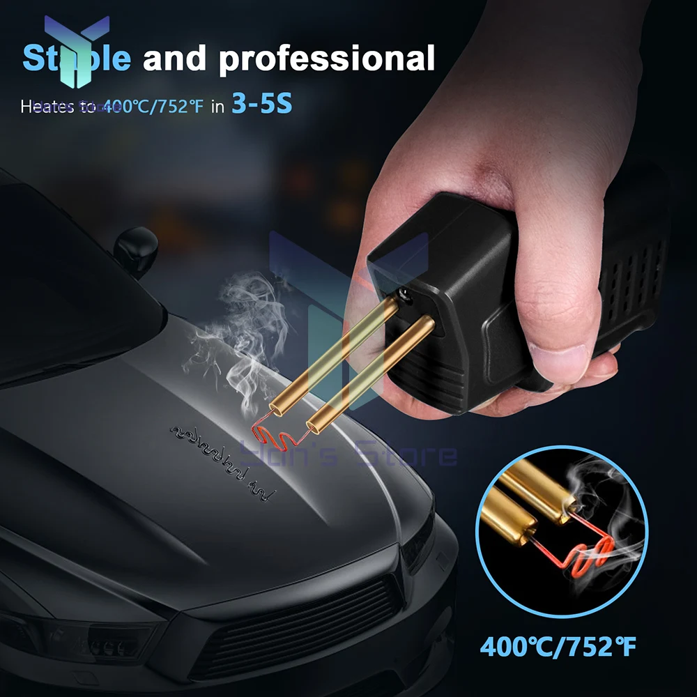 Car Bumper Repair Machine 50W Plastic Welding Machine Soldering Iron Staples Tools Kit for Bumper Repairs and PVC Soldering