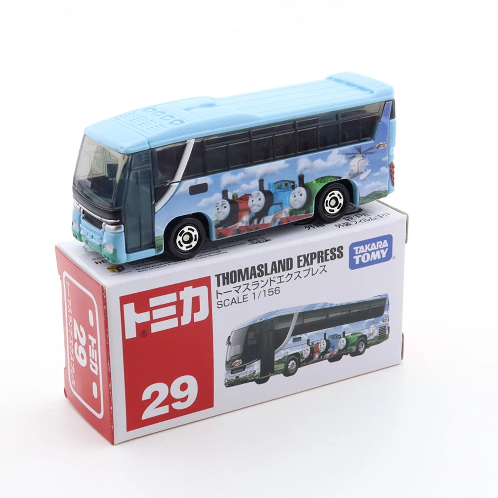 TTakara Tomy Tomica 29 Thomas Land Express Bus Scale 1/156 Car Hot Pop Kids Toys Motor Vehicle Diecast Metal Model