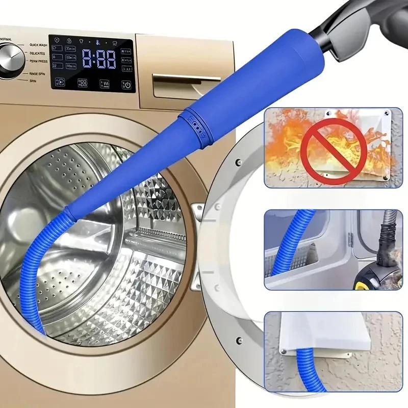 Dryer Vent Cleaner Kit Vacuum Attachment Bendable Dryer Lint Remover Cleaning Hose Household Deep Cleaning