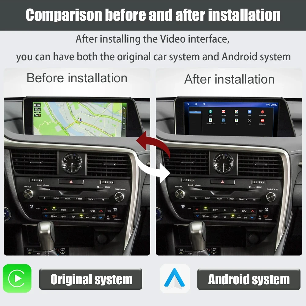 Viknav Android Car Radio For Lexus series Lexus RX GS ES UX LM 2016-2019 series Car DVD Player Auto GPS Navigation Wifi 4G