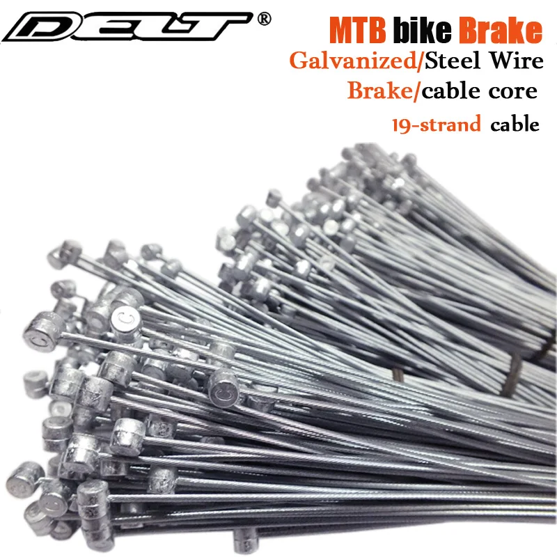 DELT 10 قطعة 1100/1800/2500 مللي متر كابلات فرامل الدراجة ، كابل الفرامل الداخلي الأساسية ، سلك فولاذي مجلفن ، كابل فرامل الدراجة أجزاء الدراجة