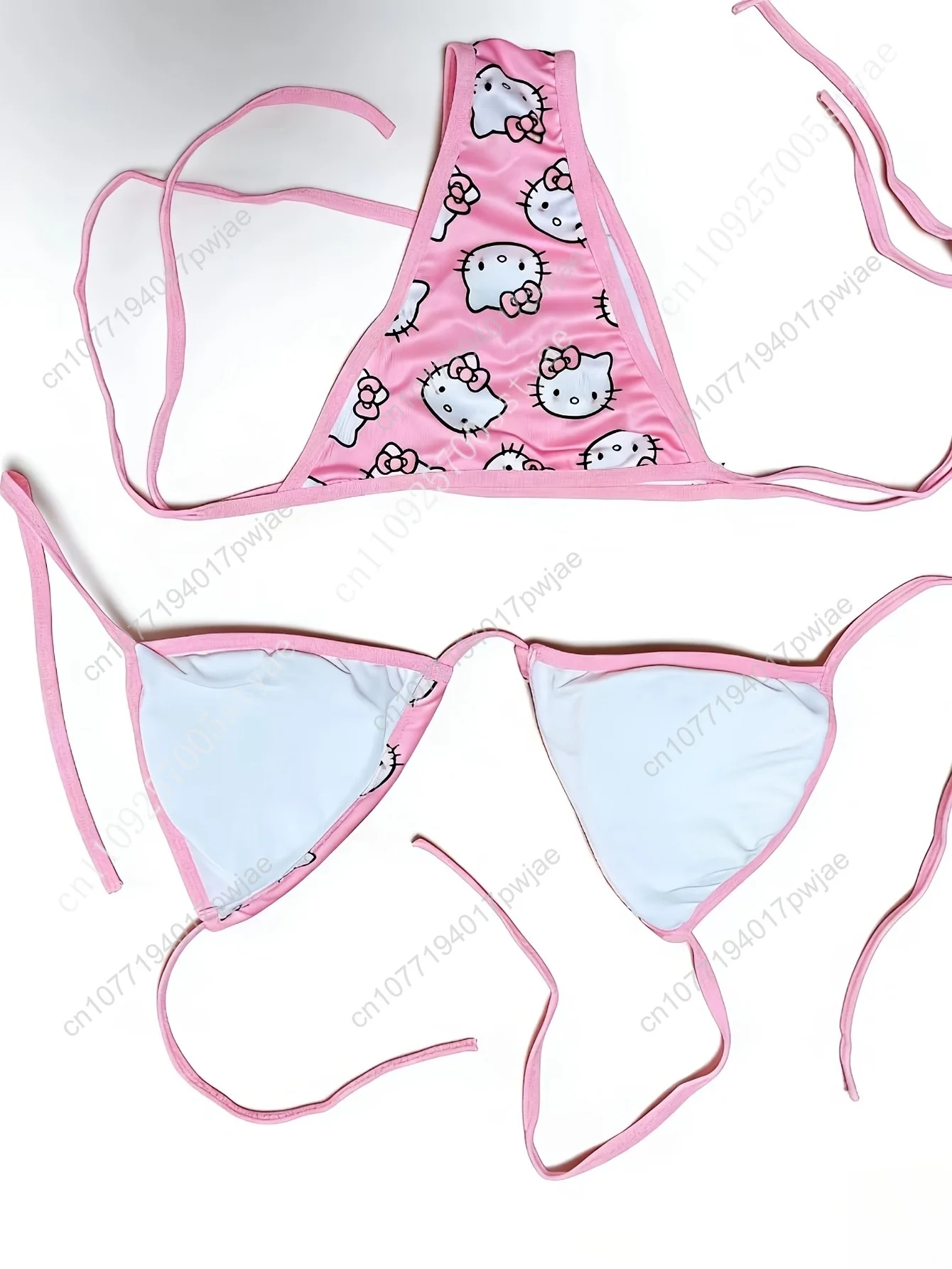 Authentic Sanrio Hello Kitty Vacation Bikini, Cute Girly Sanrio Swimsuit, Beach Bikini