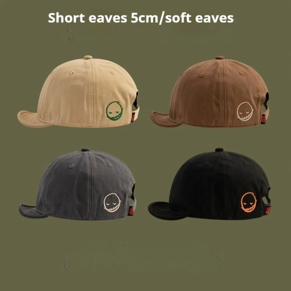 Unisex Adjustable Short Brim Baseball Cap Soft Casual Sport Hat Unique Design for Daily Outings Streetwear Styling