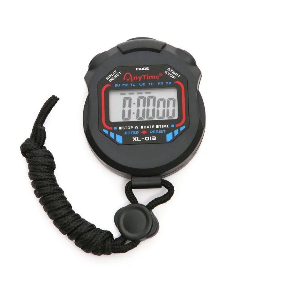 

Waterproof Digital Stopwatch Chronograph Alarm 24H Clock Handheld LCD Sports Stopwatch Timer Stop Watch With String For Sports