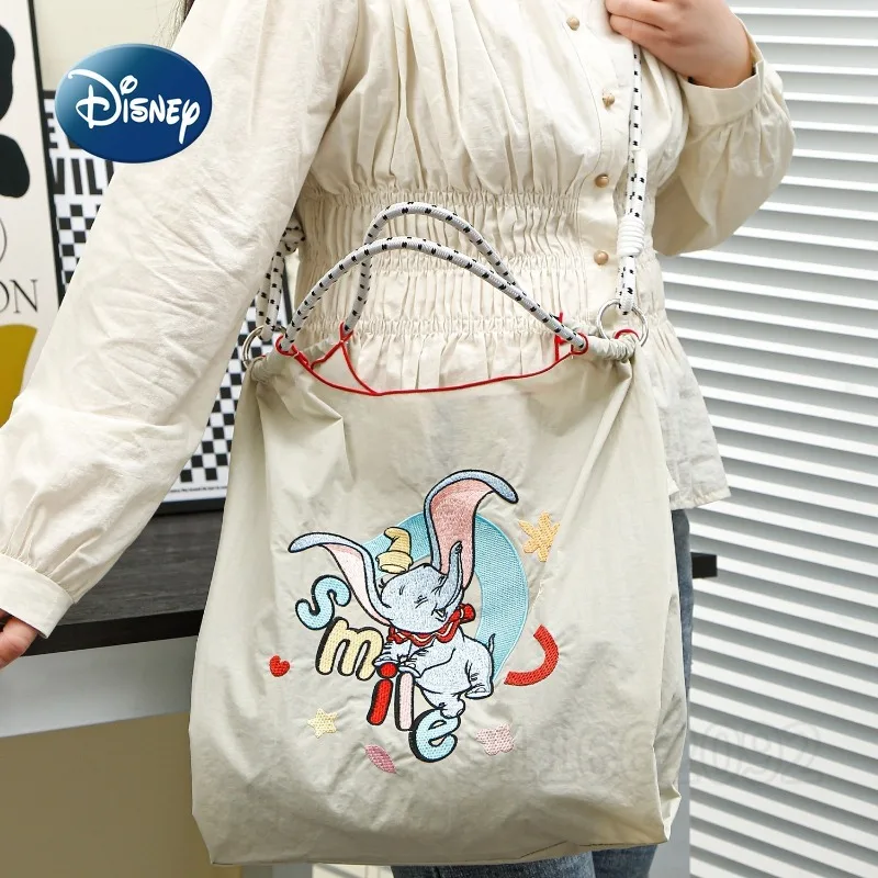 Disney Dumbo New Women's Handbag Embroidered Fashion Women's Shoulder Diagonal Bag Luxury Brand Original Casual Women's Bag