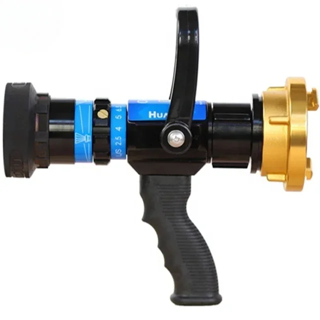 High-pressure Fireman Spray Nozzle with Adjustable Spray Head