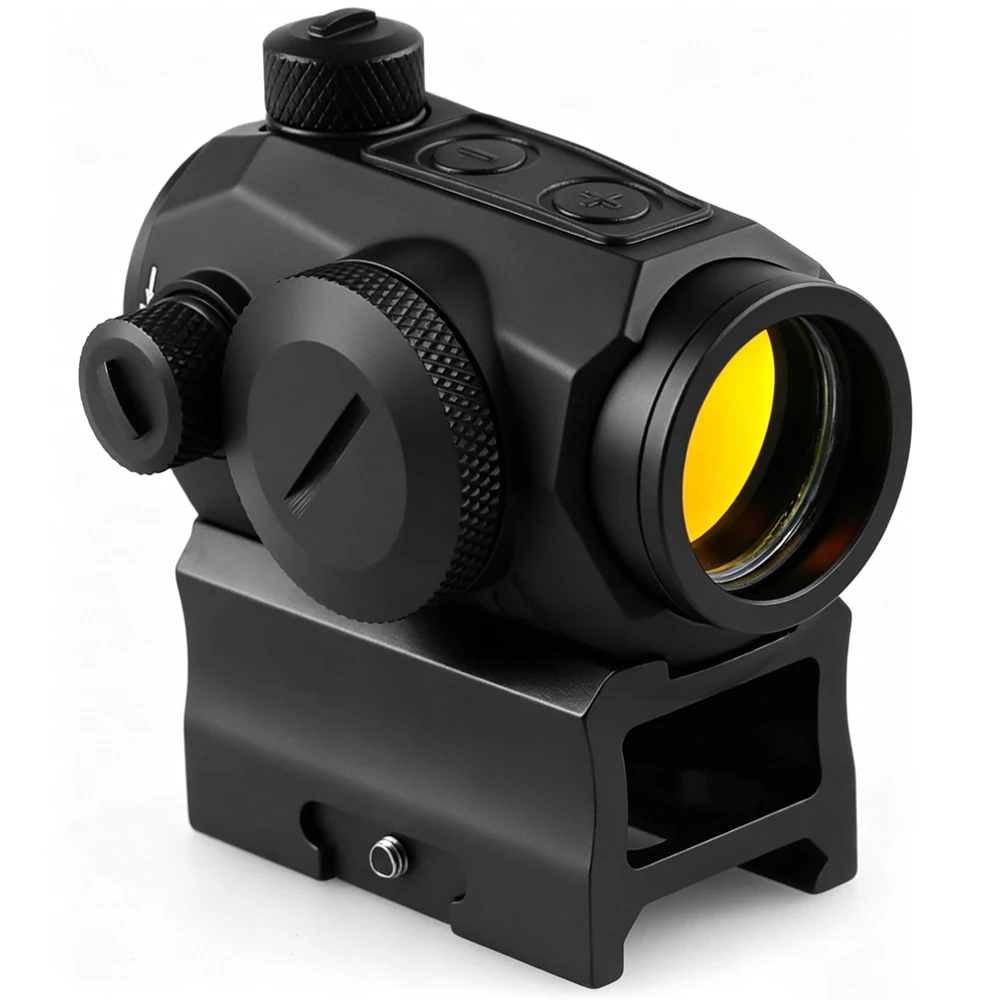 Mira Táctica de Punto Rojo 1x22mm con Activación por Movimiento, 2 MOA, Mira Óptica de Punto Rojo para Rifle con Montura Co-Witness y Montura de Perfil Bajo