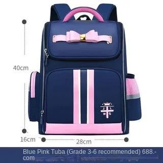 2025 New School Bags For Boys Girls England Style Primary Student Shoulder Orthopedic Backpack Large Capacity Light Mochila