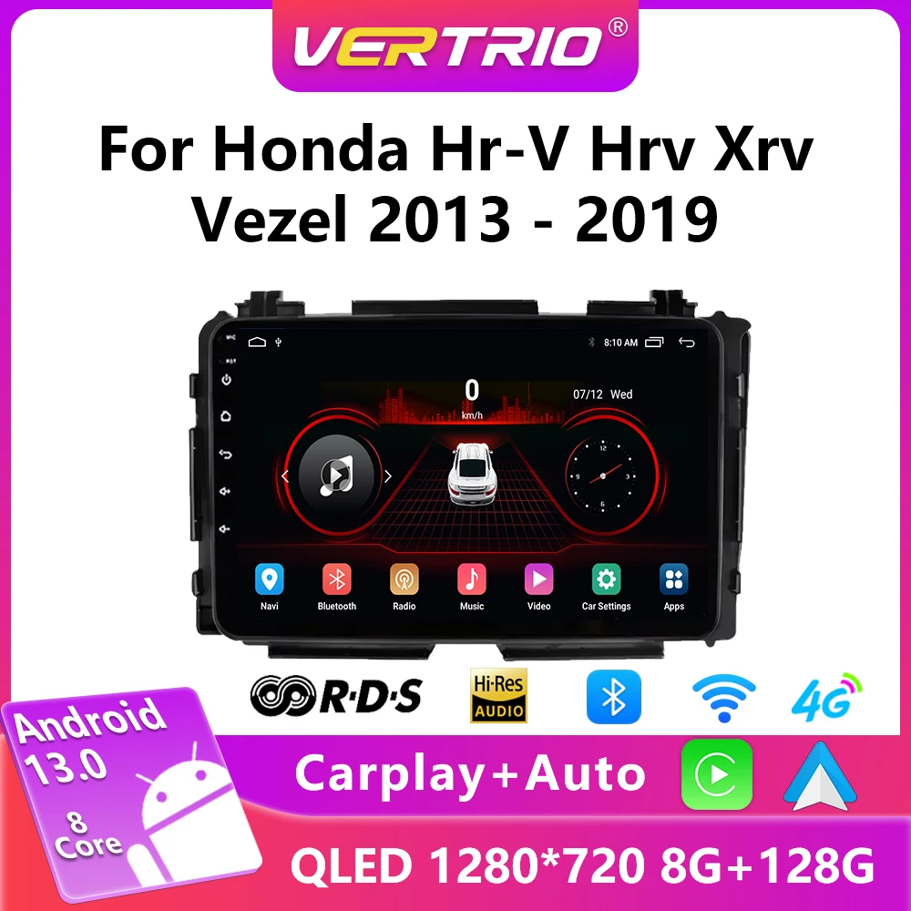 

Car Radio Android 13 Carplay For Honda Hr-V Hrv Xrv Vezel 2013-2019 Multimedia Stereo Autoradio GPS Navigation Wifi 4G 2Din DVD