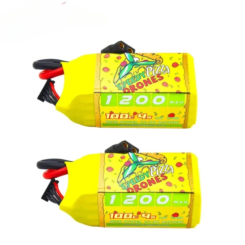 2PCS CNHL 4S 14.8V Li-po Ba-ttery 1200mAh 100C MiniStar with XT60 Plug for RC Car FPV Drone Quadcopter Airplane Helicopter Hobby
