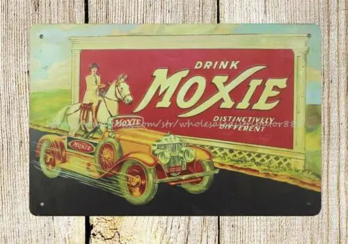 Soda Beverage Moxie mobile metal tin sign office design ideas