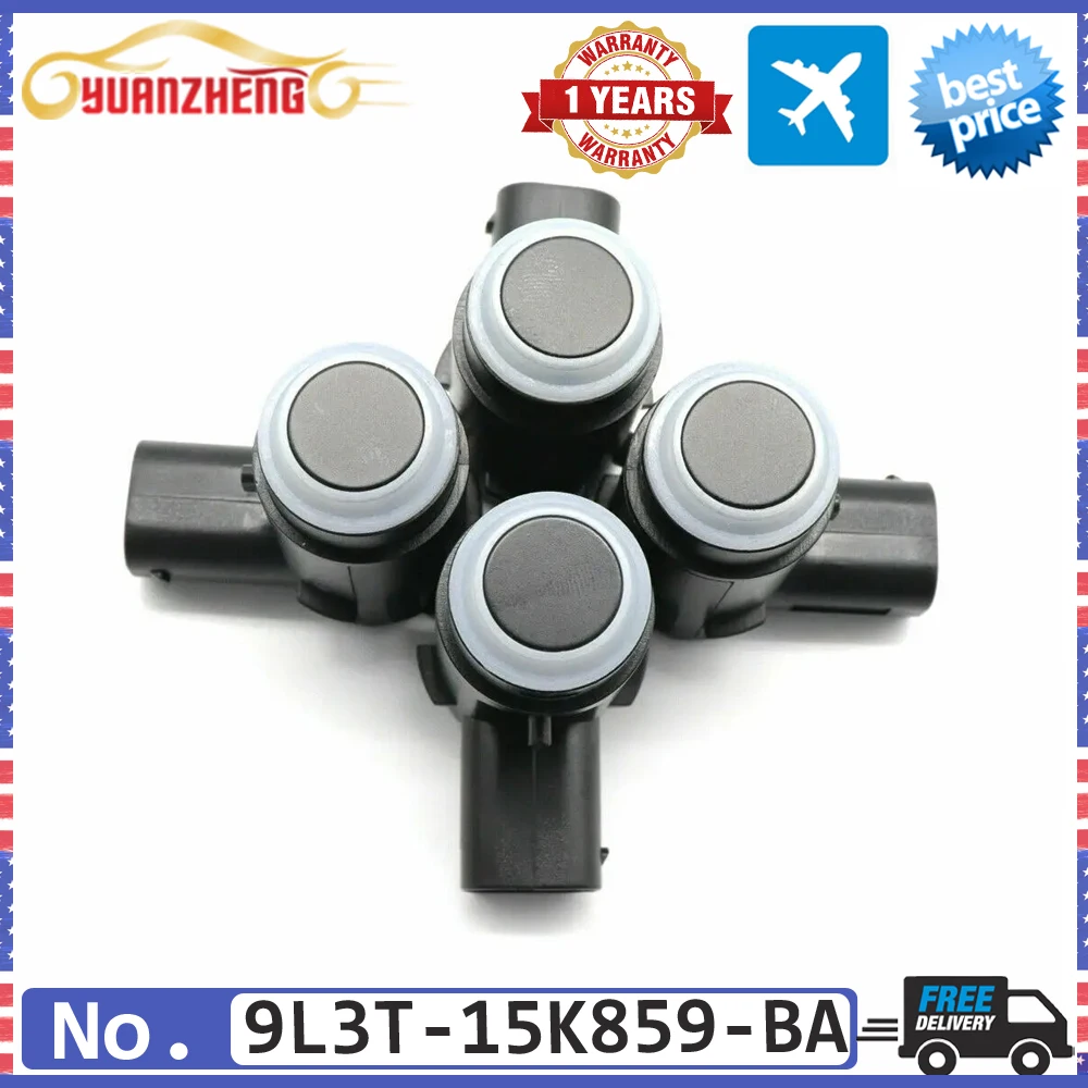 4pcs/lot NEW PDC Parking Sensor Bumper Reverse Assist 9L3T-15K859-BA For 2009-2014 FORD F-150 3.5 3.7 5.0 6.2L V6 V8