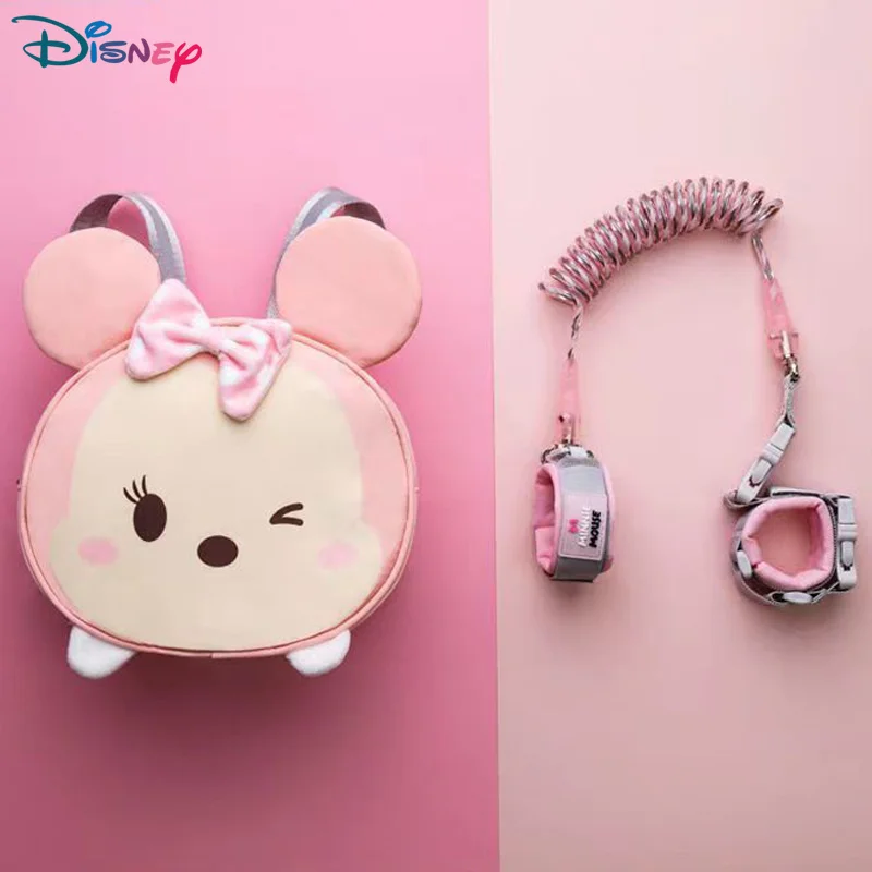 Disney Kawaii Backpack Safety Harness Leash Anti Lost Adjustable Wrist Link Traction Rope Wristband Belt Baby Kids Toddler