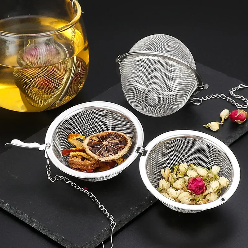 Tea Strainer Mesh - Wielokrotnego użytku zamykana kula do zaparzania