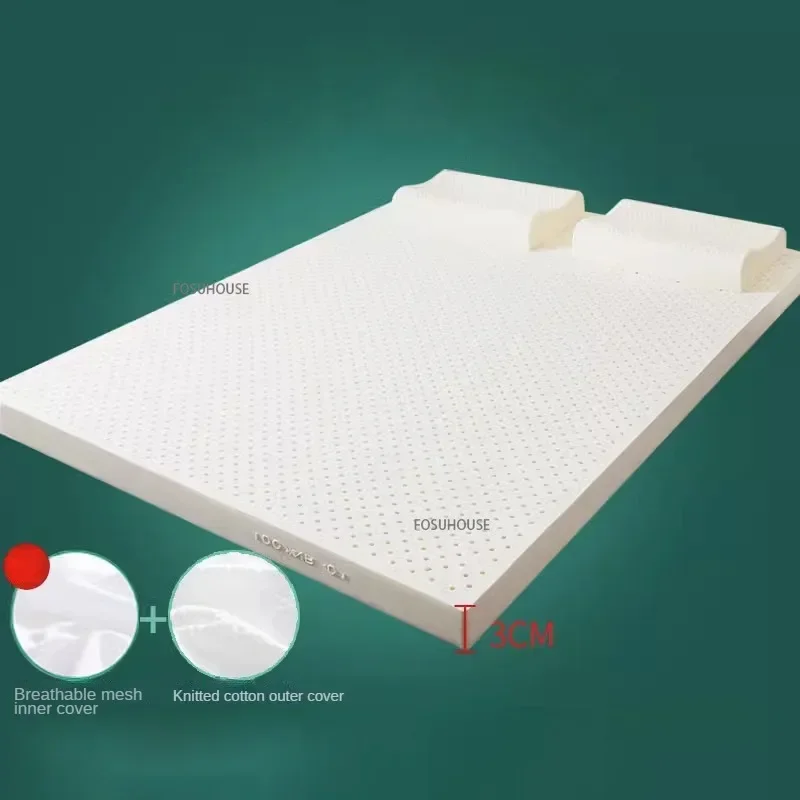 High grade Thicken Latex Mattress 10cm Thickness Rubber Cushion Double 1.5/1.8m Sleeping Mat Home Tatami Mat Bedroom Furniture