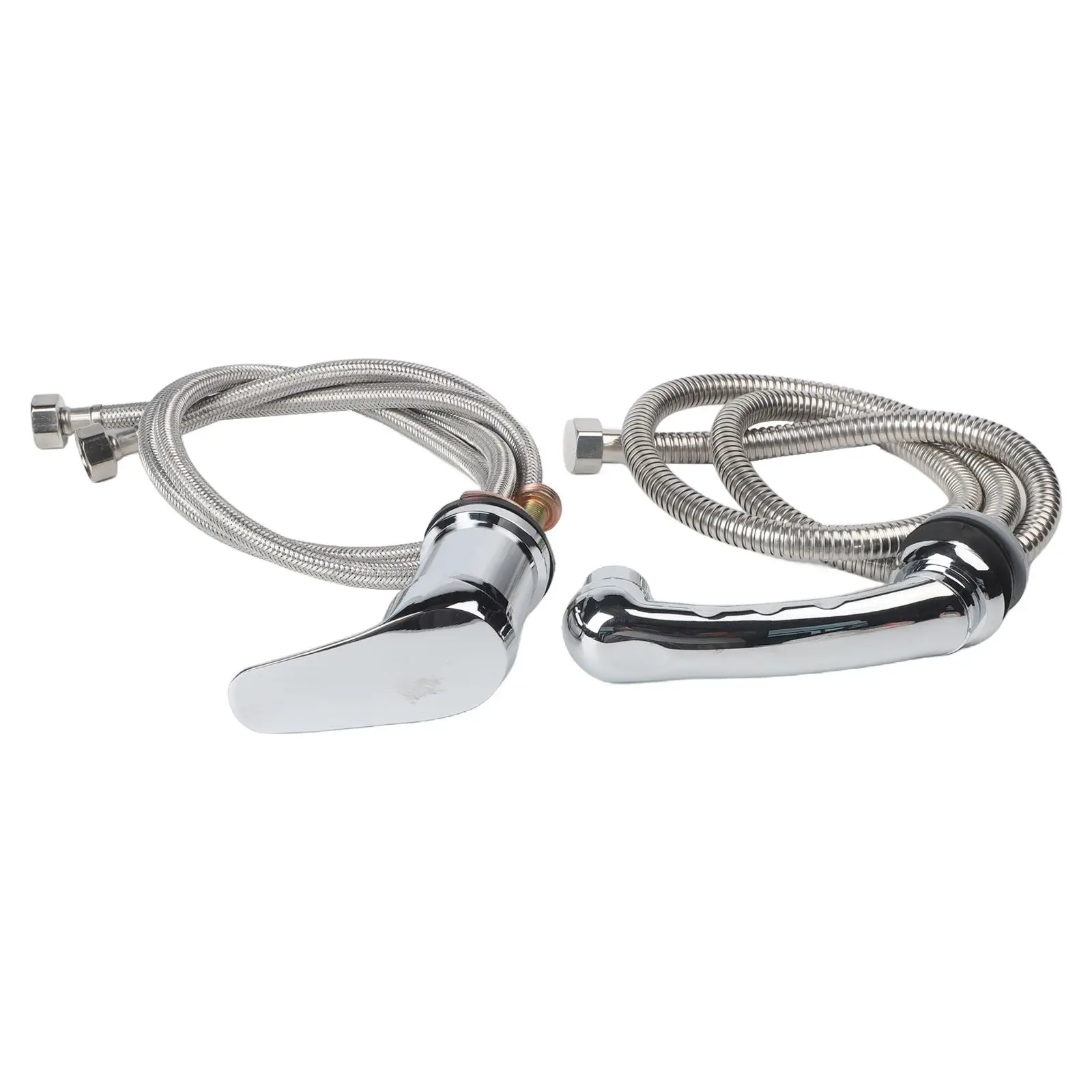 Salon Mixer Tap System with Three-Way Connection for Hot for Cold Water and Hand Shower for Shampoo Chairs and Barber Vanities