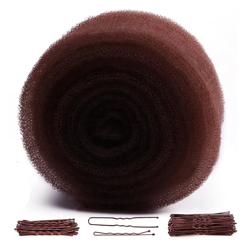 

ABUU-наполнитель для волос и заколки для объема, губка для волос для прически, набивка для волос, губка для волос в виде пончиков, коричневая