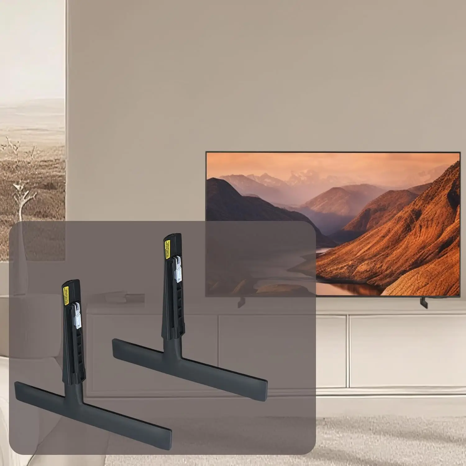 TV Legs For Samsung HG65AU800NF HG65BU800NF UE65BU8000K TU65CU8000K TQ65LS03DAU QE65LS03BAU QE65LS03AAU Stand Mount