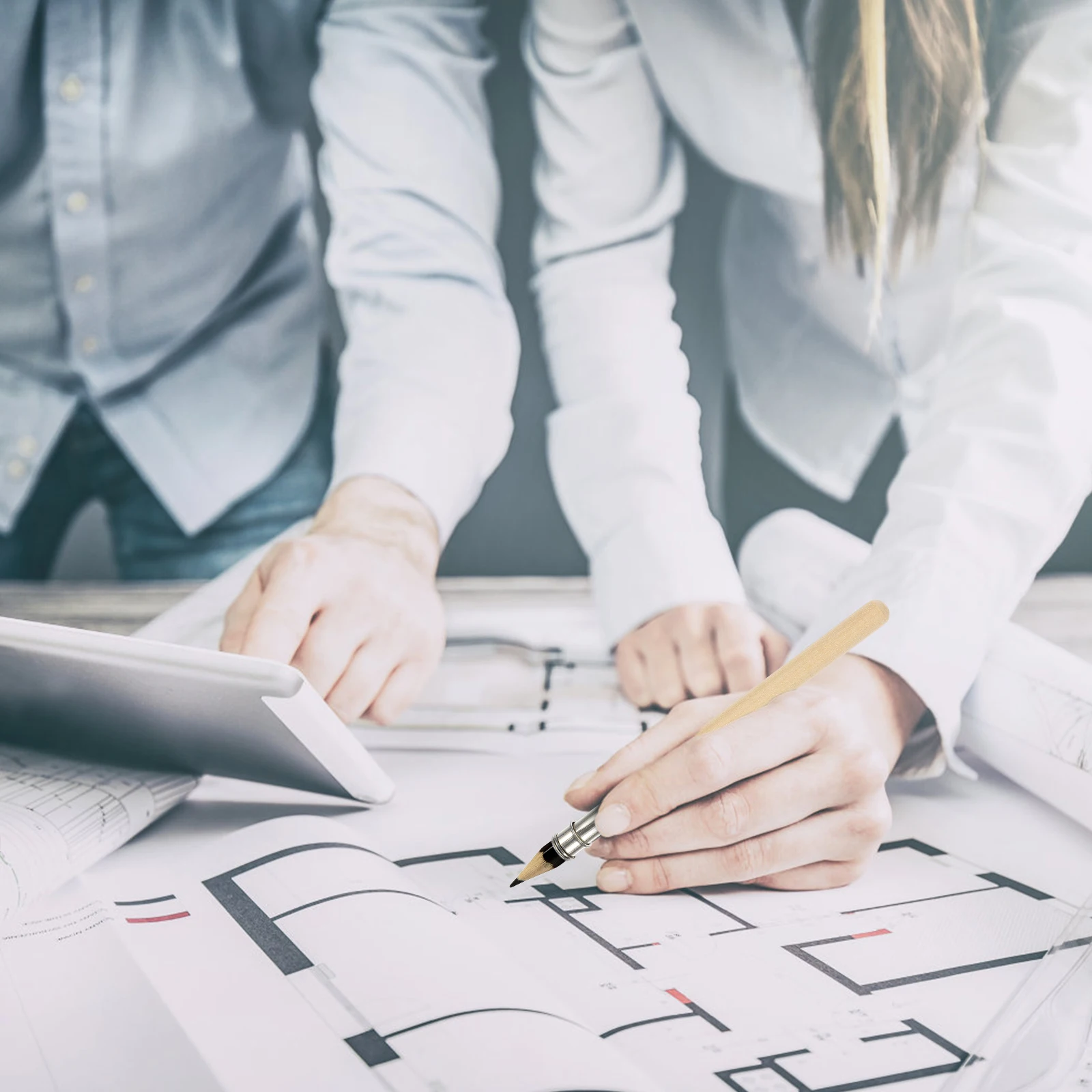 

12pcs Pencil Extenders For Drawing Sketching Portable Stationery Holders School Office Desk Organizers