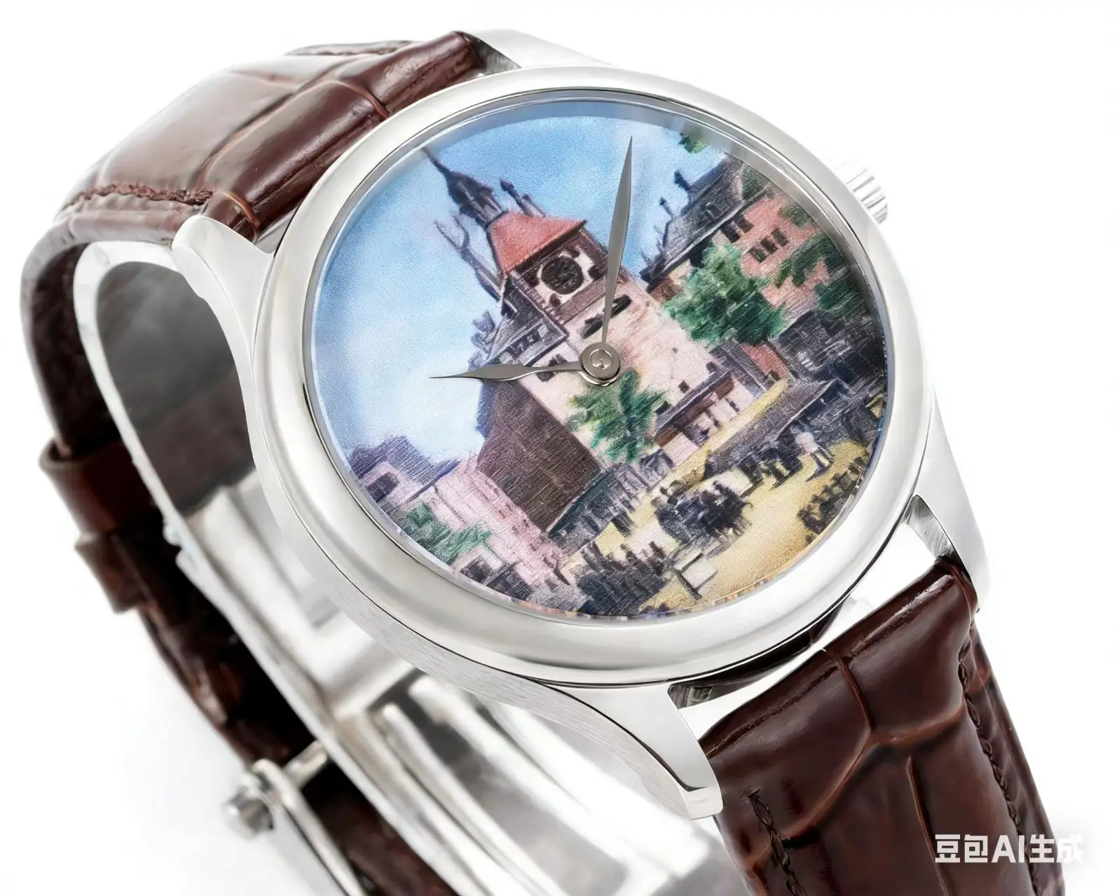 Men's European and American architectural dials are extremely luxurious sapphire glass automatic mechanical watch.