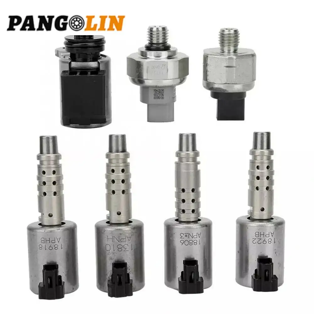 

7 шт. восстановленный RE0F10D JF016E JF017E CVT8 комплект соленоидов коробки передач с датчиком давления для NISSAN ALTIMA 2012-14 L4 2.5L