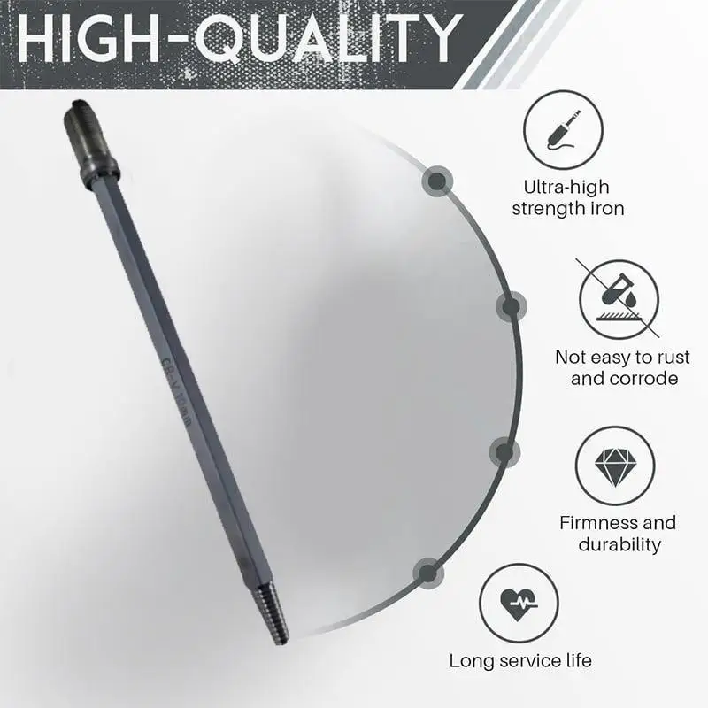 CRV Steel Spark Plug Remover Tool Reverse Thread Design for Broken Damaged Plugs Ergonomic Grip DIY Mechanic