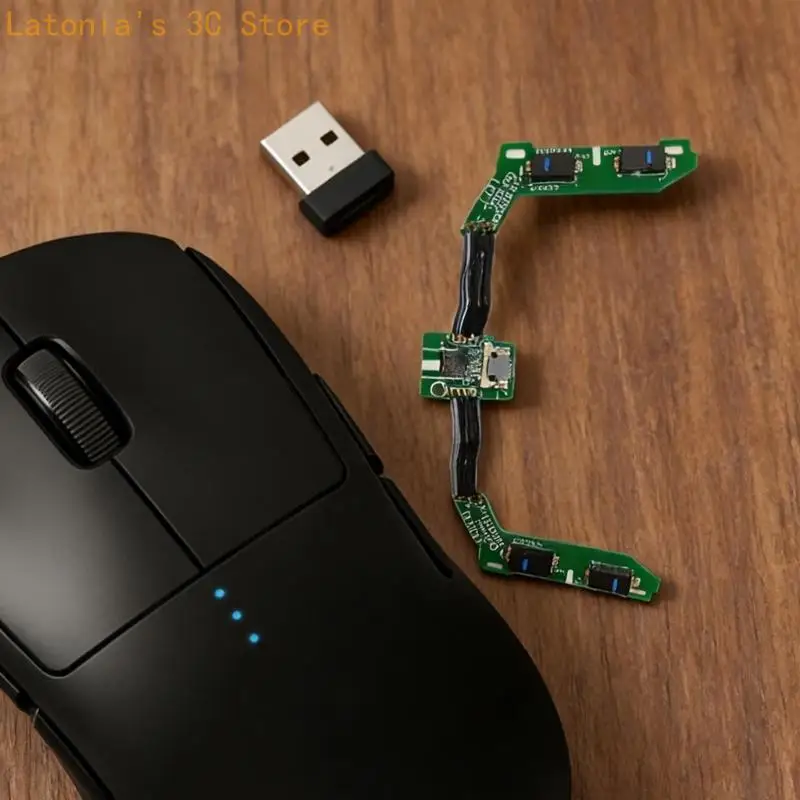Anpassbare seitliche Tastenbefestigung für die kabellose GPro GPW-Maus. Schnell austauschbare Setups verbessern die – Detail 4