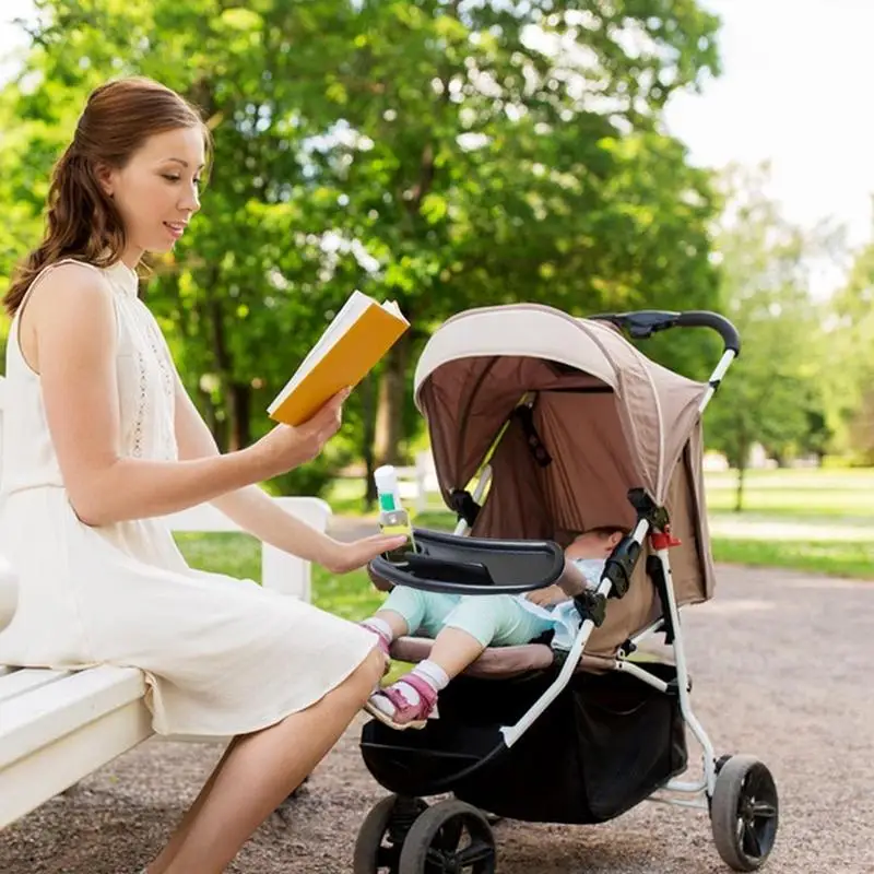 Universal Kinderwagen Tablett multifunktion ale Kinderwagen Snack halter mit Getränke halter und Telefon halter Kinderwagen Zubehör für