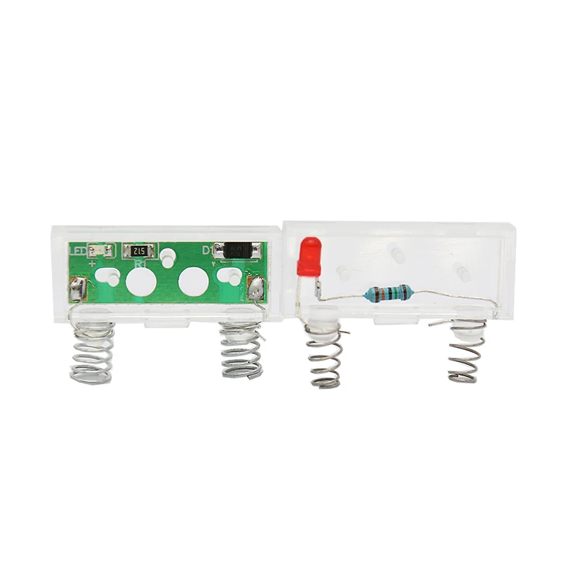 10Pcs UK5 HESI Guide Rail Type Fuse Terminal With LED Light 220V 24V Ordinary Traffic Lights Uk5RD Fuse Terminals Block