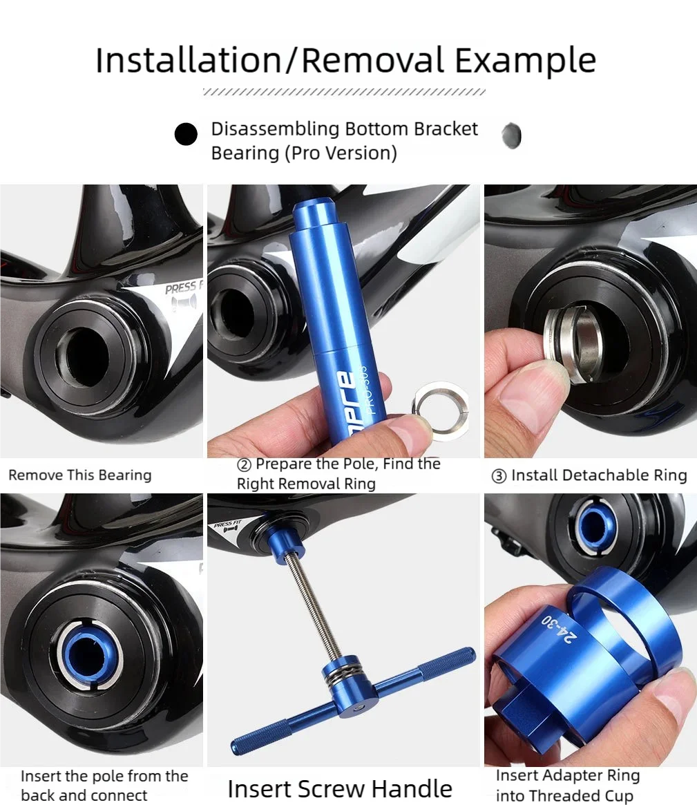  TOOPRE Mountainbike- und Rennrad-Innenlager-Montage- und Demontagewerkzeug BB86/PF30/92/386 Universalwerkzeug – Detail 17