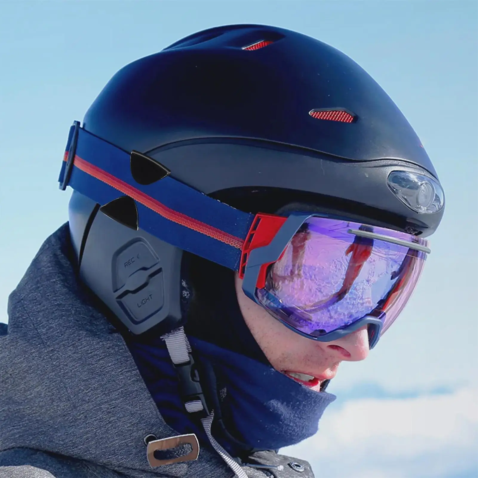 

Многоцелевой зажим для очков/очков для каски, рюкзака и ремня для снаряжения, 4 портативного держателя для работы и спорта