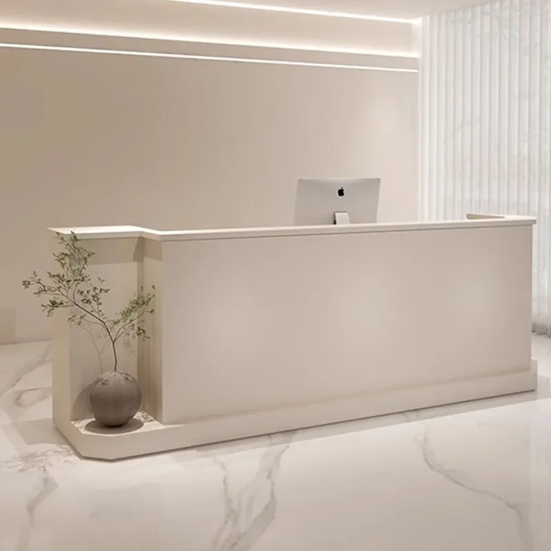 

White Restaurant Tables Front Desk Lectern Pulpit Luxurious Bar Small Reception Desk Receptionist Pulpitos Bureau Furniture