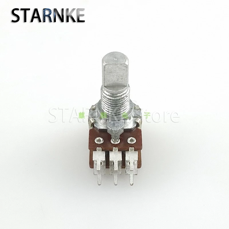 2PCS R1210G A10K B10K 12-type 6-Pin Double Potentiometer Computer Speaker Amplifier Audio Volume Adjustment